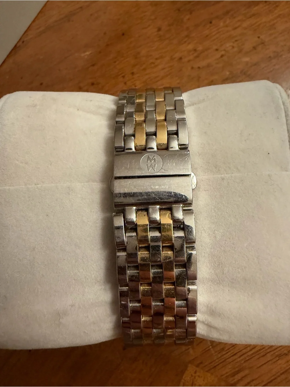 Michele Deco Madison Mid Two Tone Diamond Dial Watch